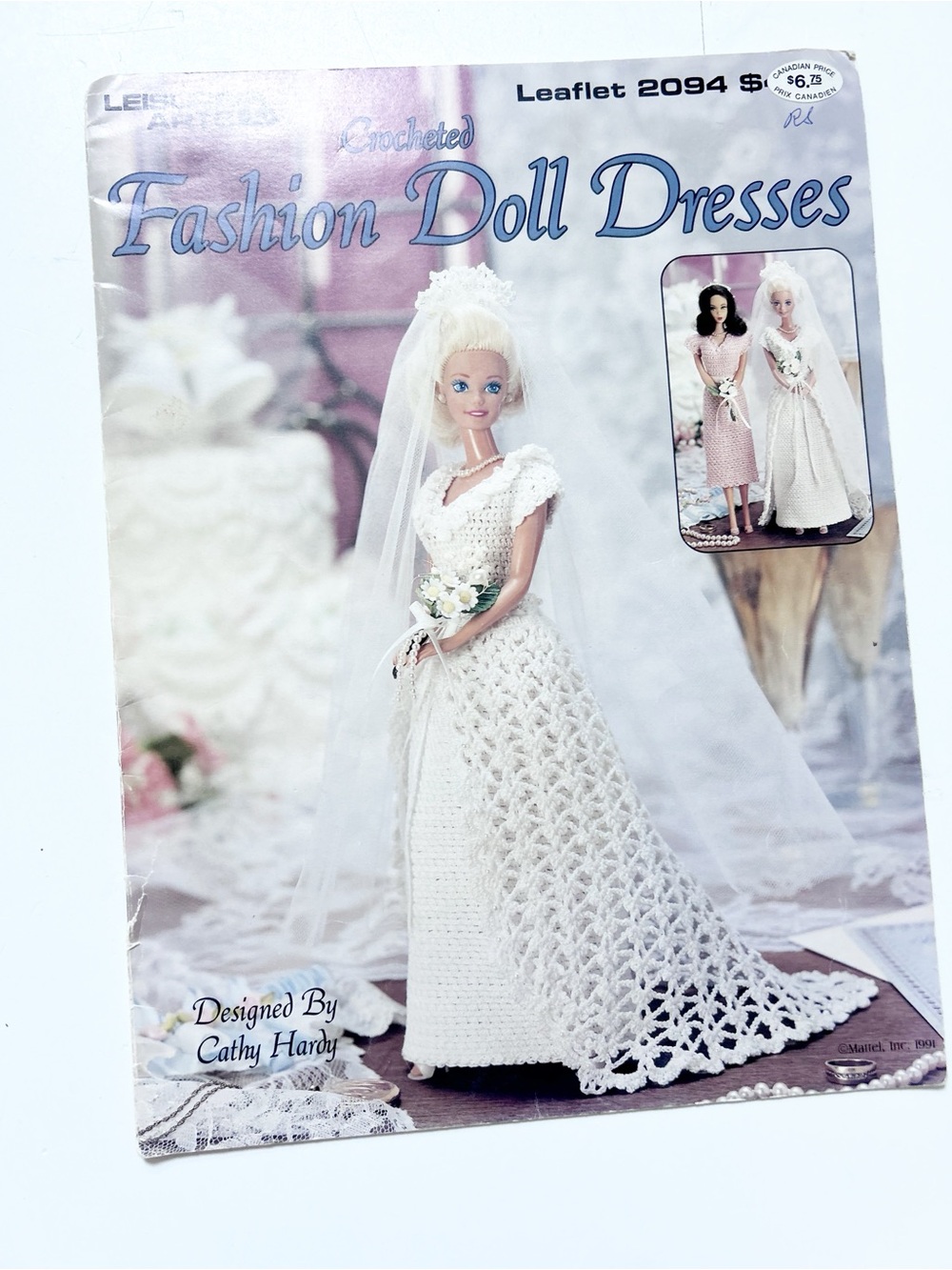 Vintage Crochet Fashion Doll Dresses pattern Cathy Hardy 1991 14 pages